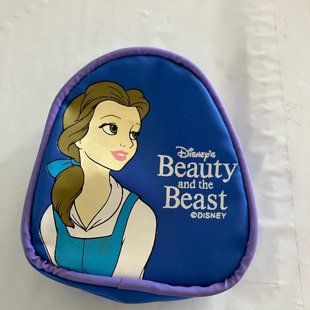 Vintage 1990s Disney Beauty and the Beast Belle Mini Backpack Keychain